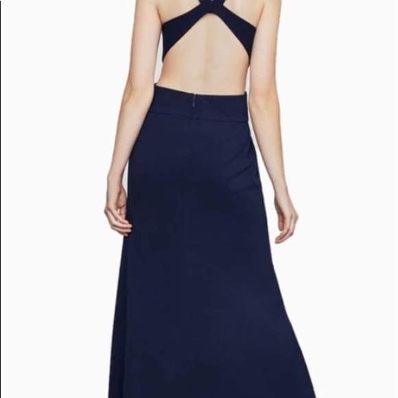 Stunning Cutout BCBG Navy Formal Gown - Picture 3 of 5